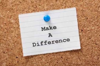 Make a difference by helping and giving to others